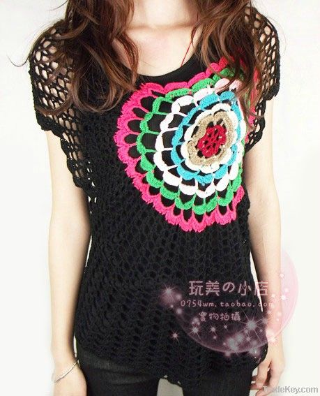 Hand Crochet Women  Garment