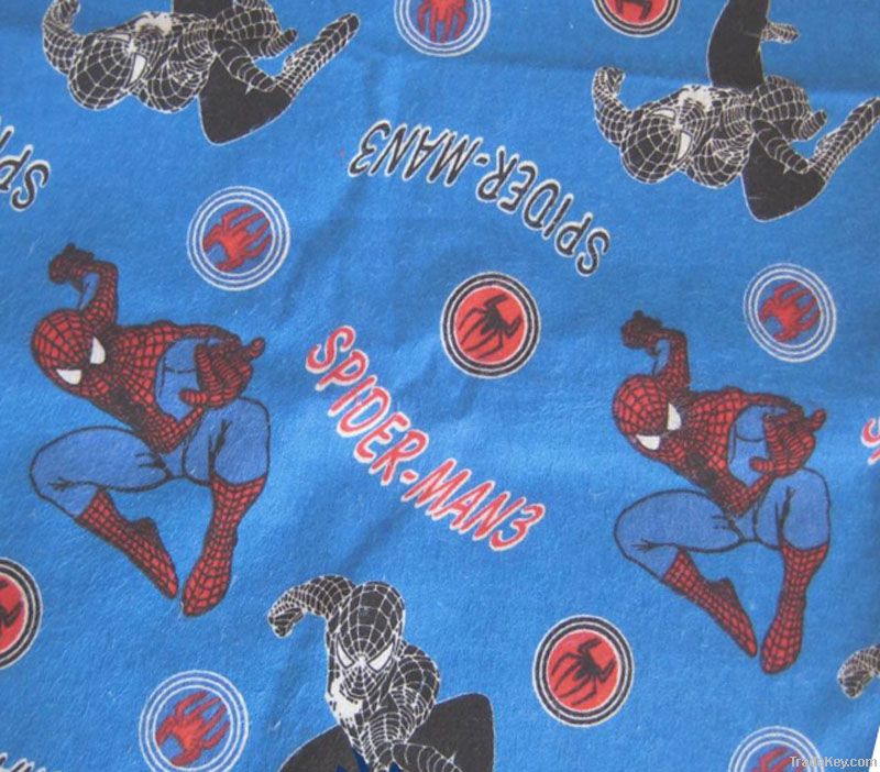 Printed Cotton/Polyester Flannel Fabric For Pajamas