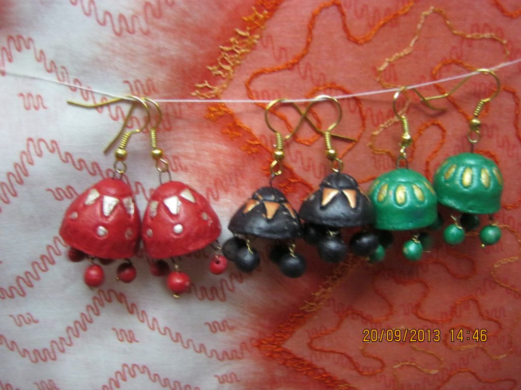 Terracotta jhumkas