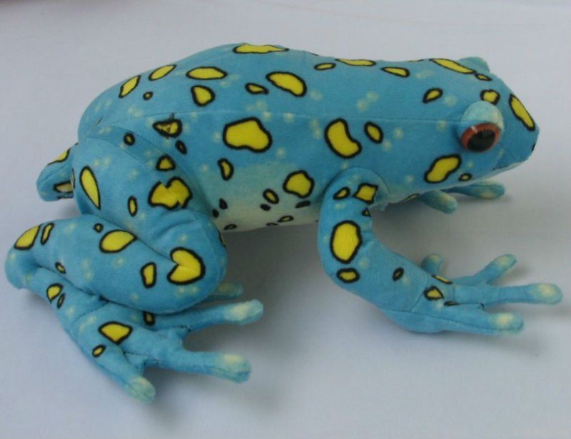 realistic frog plush stuffed animal toy
