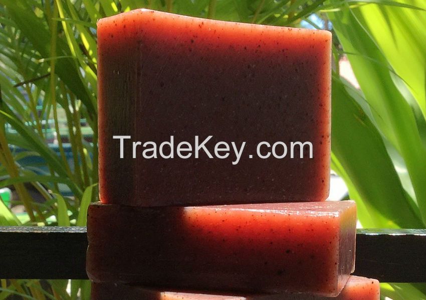Pomegranate Licorice Soap with Mahad Powder - Natural Handmade Whitening Soap