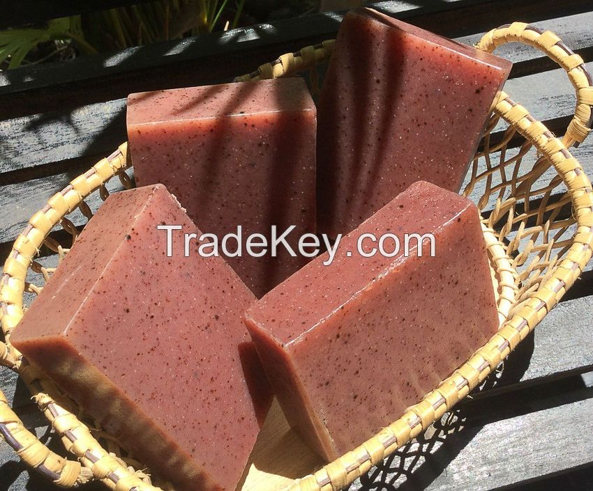 Pomegranate Licorice Soap with Mahad Powder - Natural Handmade Whitening Soap