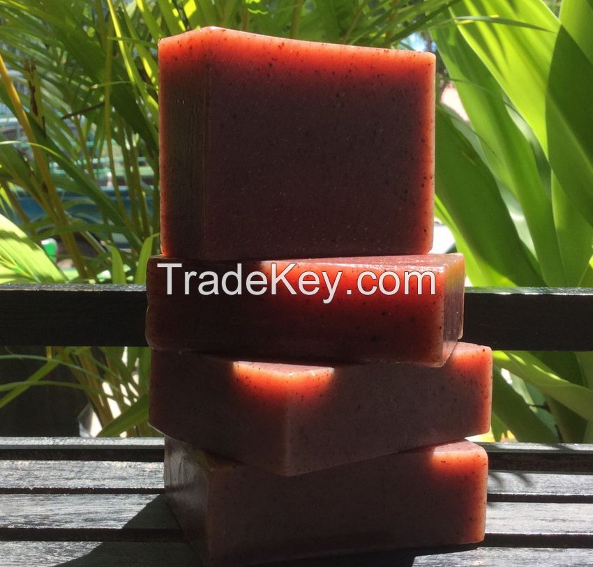 Pomegranate Licorice Soap with Mahad Powder - Natural Handmade Whitening Soap