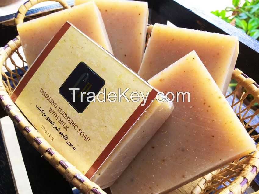 Tamarind Turmeric Soap with Milk - Herbal Whitening Soap