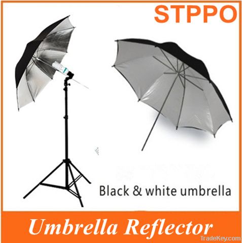 Black and Silver Photo Umbrella Reflector