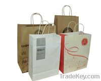 simple paper shopping , promotional bag in kraft , white cardboard