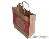 simple paper shopping , promotional bag in kraft , white cardboard