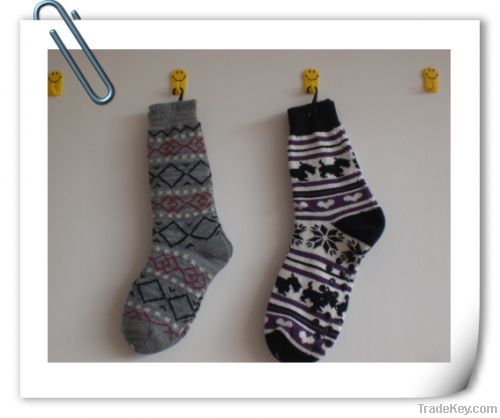 Women men and children's home socks legwarmer indoor shoes