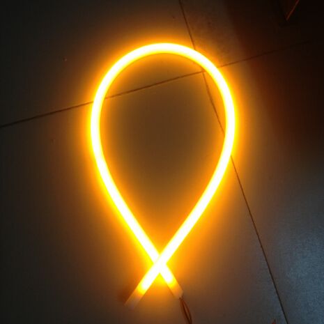 Amber Yellow Color Led Flexible Headlight Tear Strip