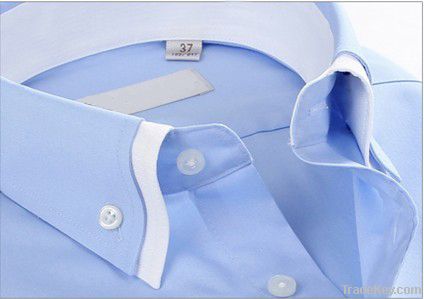 Men's Blue Double Collar Shirt