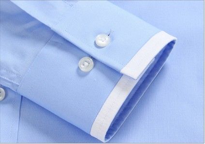 Men's Blue Double Collar Shirt