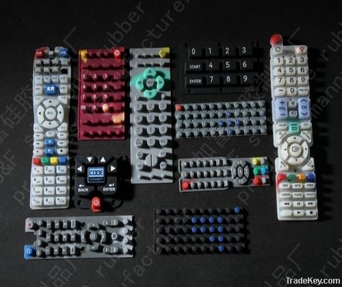 Silicone keypad, conductive button