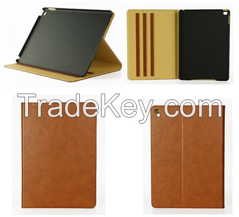 High quality stand leather case for iPad Air 2 tablet
