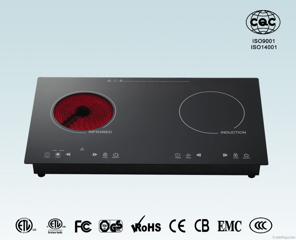 induction cooker + infrared cooker
