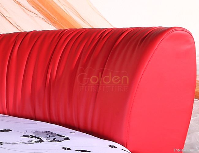 Fashionable Low Price Red Round Bed