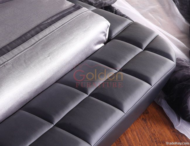 Cozy High Quality Soft Black Bed G822#