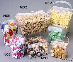 Clear PVC Candy Pails and Tubs