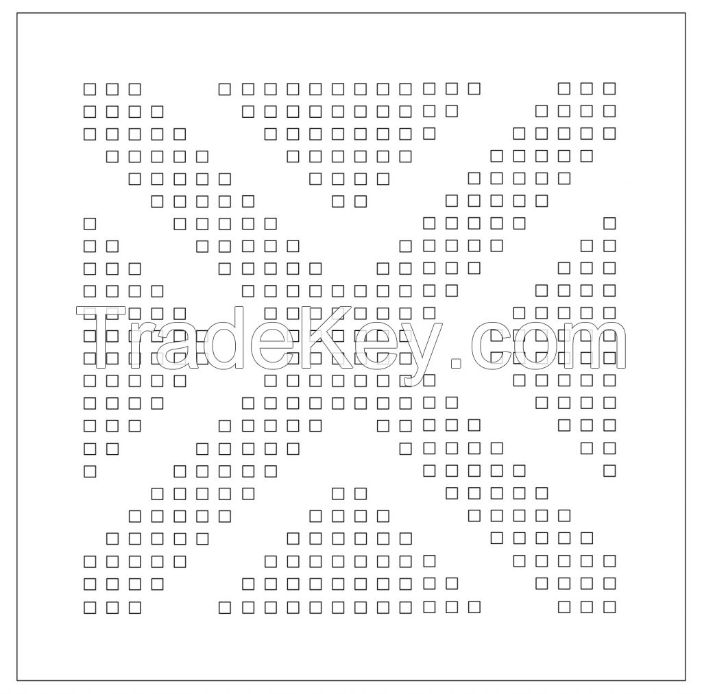 Perforated Gypsum Ceiling Tiles