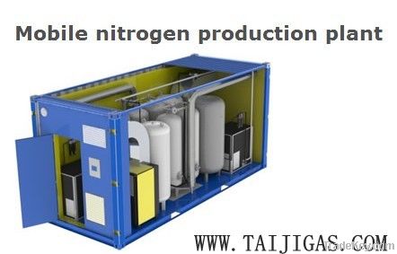 Mobile nitrogen production plant