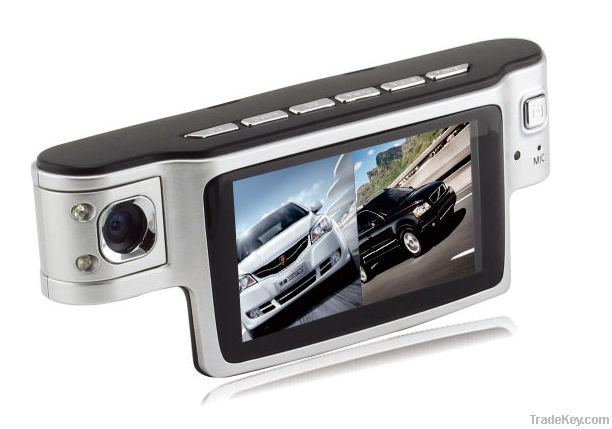 1080P dual camera car dvr with h.264 HDMI supports 32GB