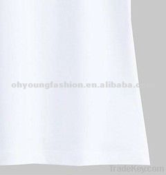 custom white blank polyester/cotton short sleeve t shirts for women