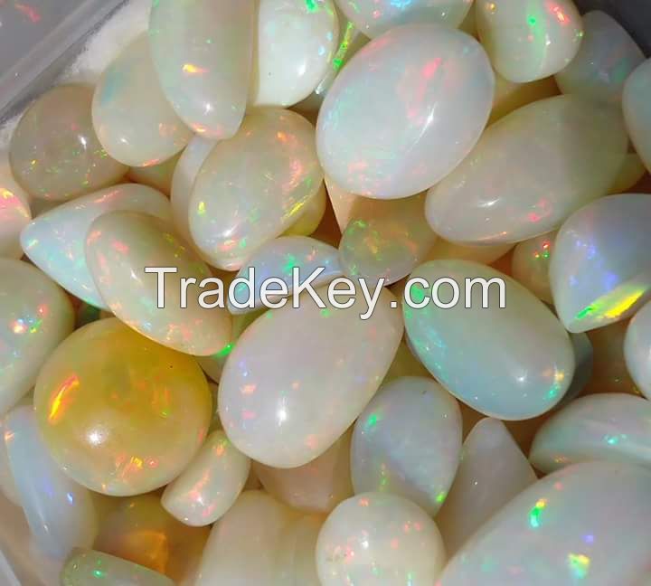 ethiopian wollo opal, fire opal, cristal opal, white gum opal