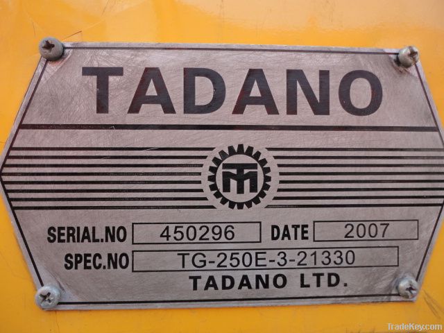 Used Tadano 25T Crane TG250E