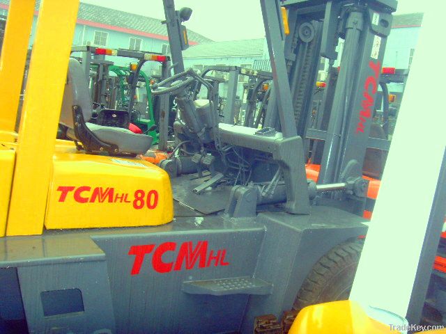 Used TCM FD80 Forklift 8T