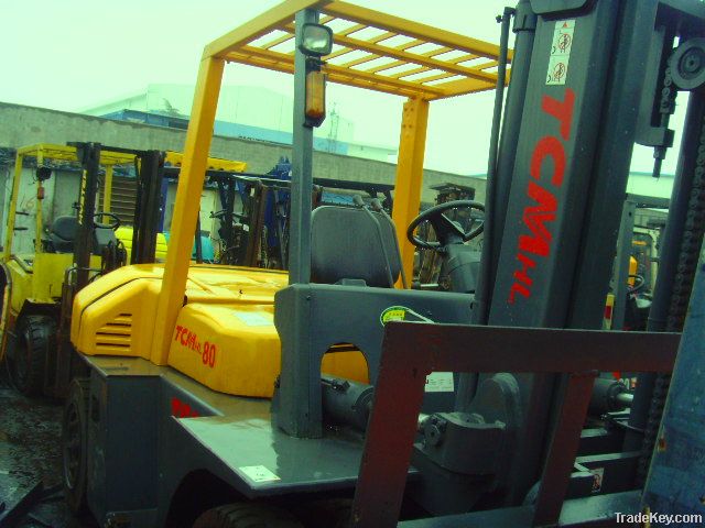 Used TCM FD80 Forklift 8T