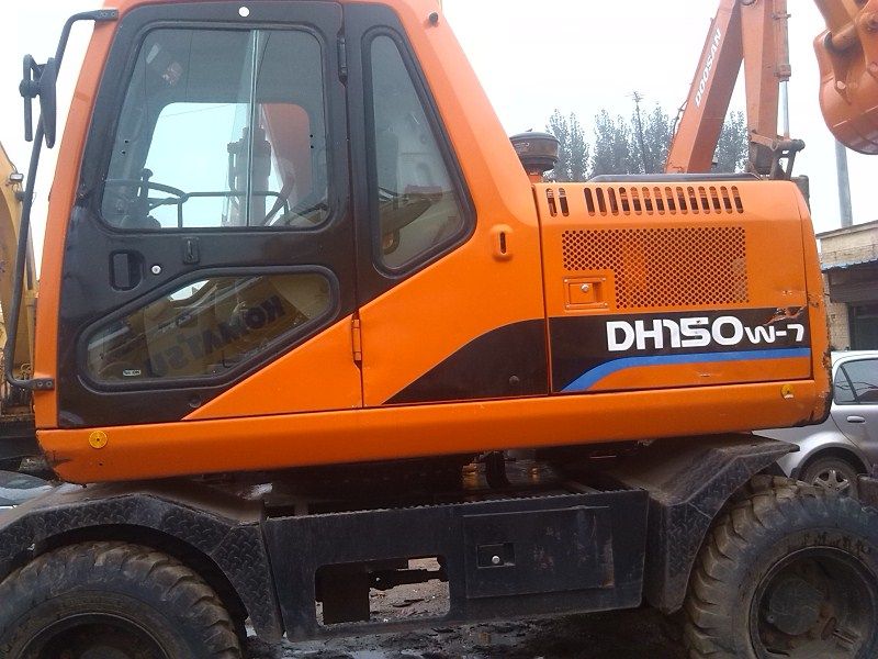 Used DOODAN DH150W-7 Wheel excavator for sale china