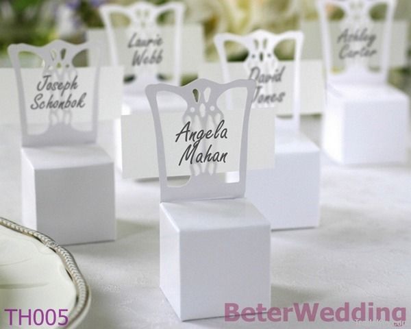 Miniature Chair Place Card Holder and Wedding Favor Box