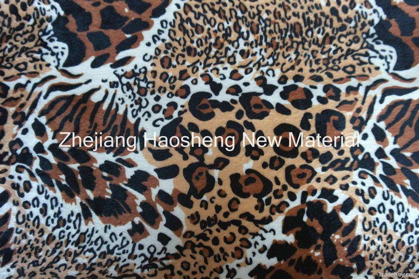 100%Polyester Printed Veloba fabric with animal design