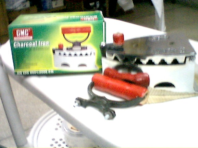 "GMC" BRAND CHARCOAL IRONS , CORN GRINDERS, MEAT MINCERS, GRINDING MIL