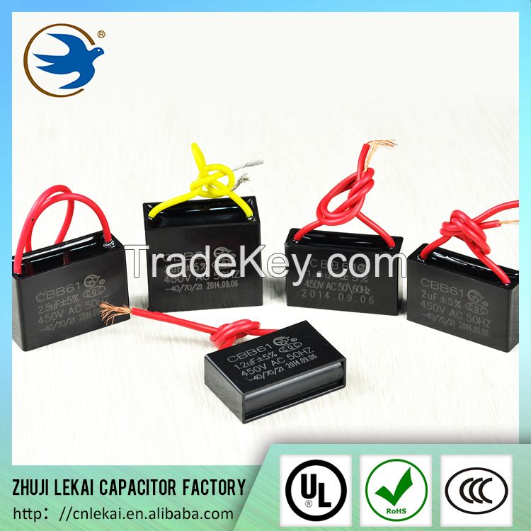 cbb61 series capacitor for fan motor