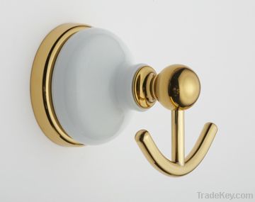 brass plated with  chrome bathroom accessories-robe hook