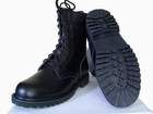  Black Leather Combat Boots