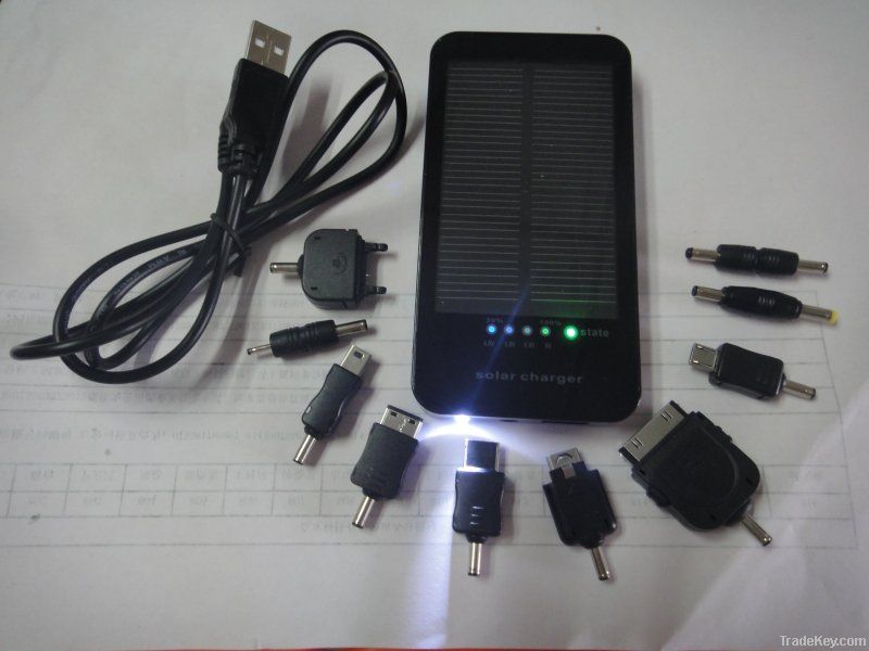 Portable solar charger For phones, mp3/mp4, camera, ect
