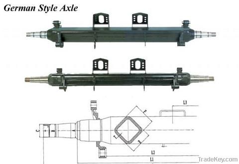 Germany type axle without brake system