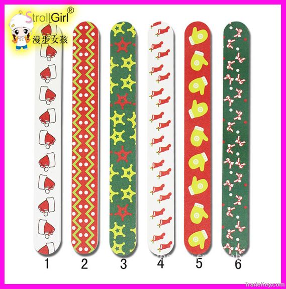 emery board printing nail file with design for promotion