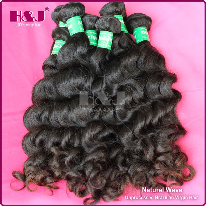 2014 Hot selling H&J virgin hair,natural wave unprocessed human hair 