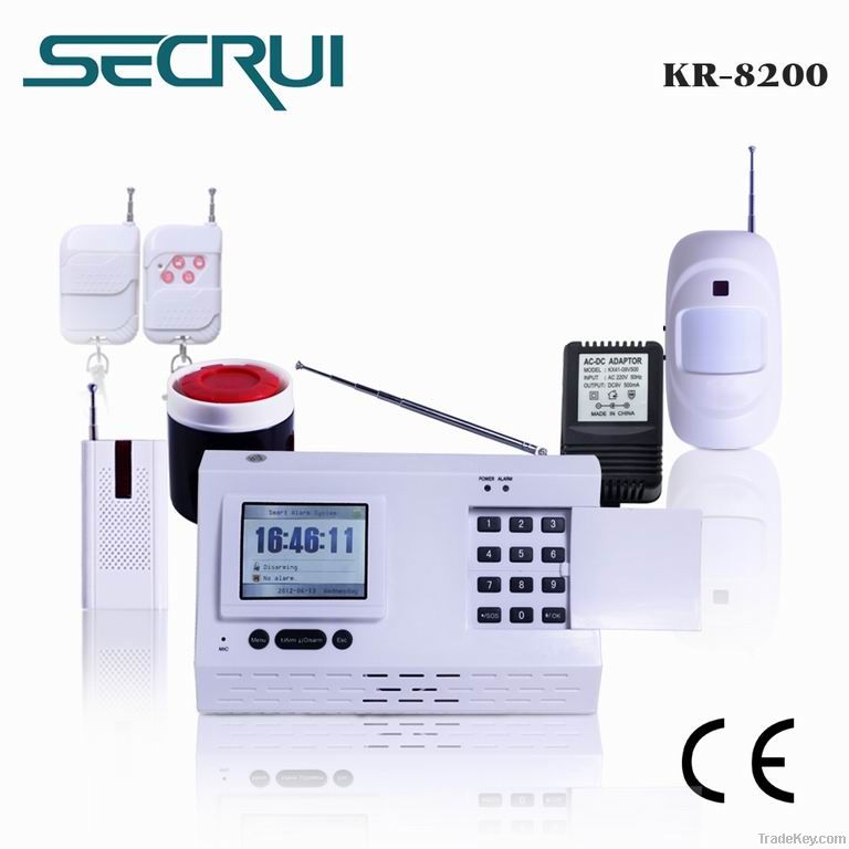 Wireless Home Security Alarm System with TFT display