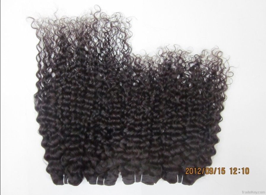 Super quality Brazilian hair jerry curl human hair weft