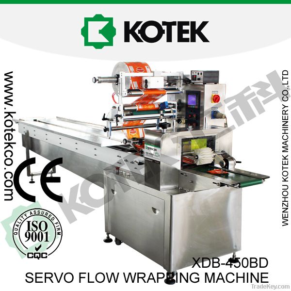 Pillow Type Bag Servo Horizontal Flow Pack Wrapper Machine