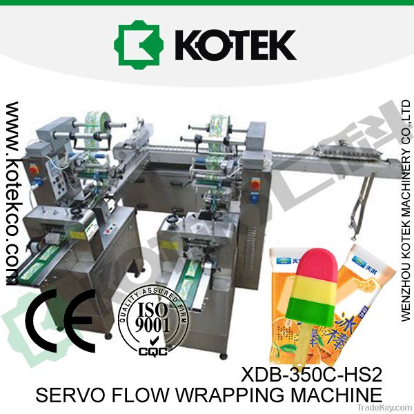 Horizontal Flow Wrapping Packing Machine With Conveying Device For Ice