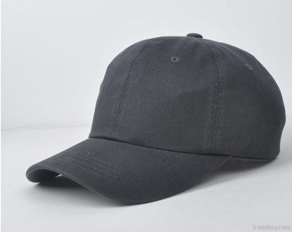 blank black baseball cap