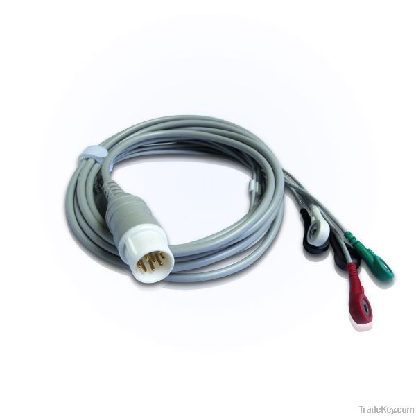 MENNEN one piece series 5 lead ecg cable patient monitor cable