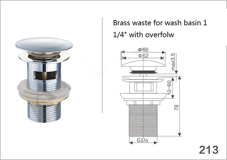 Brass Pop Up Wash Basin Waste