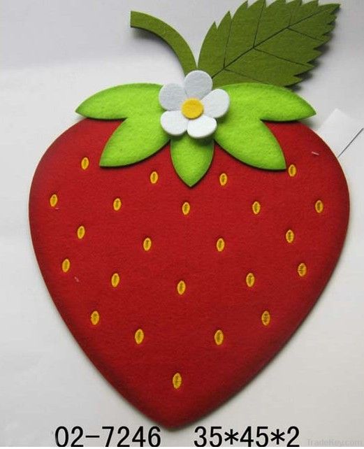 Promotin gift Strawberry felt placemat