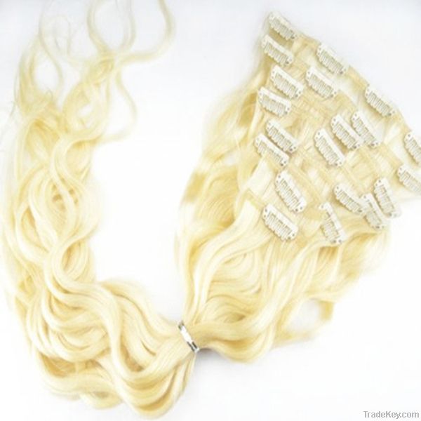 long beautiful wholesale  straight and curly clip in hair extension