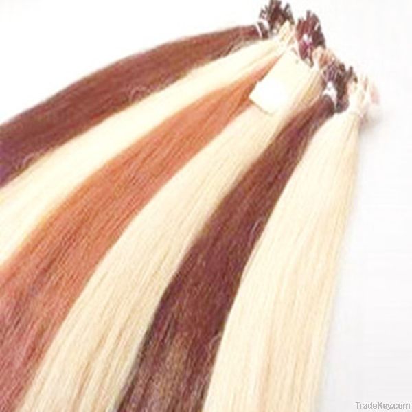 8-30 inch different color straight and wavy keretin stick tip hair